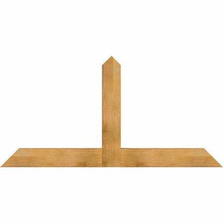 Ekena Millwork Portland Rough Sawn Timber Gable Bracket, Western Red Cedar, 72"W x 36"H x 4"D x 6"F, 12/12 Pitch GBW072X36X0406POR00RWR